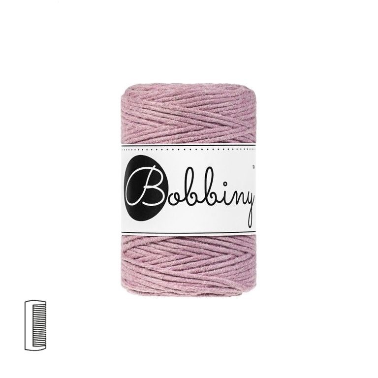 Bobbiny Fir textil Macramé Baby 1,5mm Dusty pink