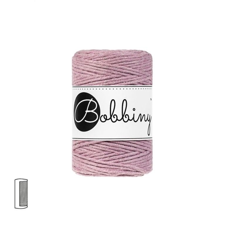 Bobbiny Macramé příze Baby 1,5mm Dusty pink