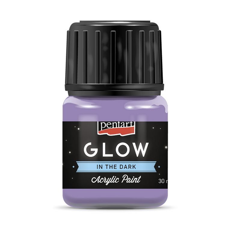 PENTART acrylic paint glowing in the dark 30ml lilac