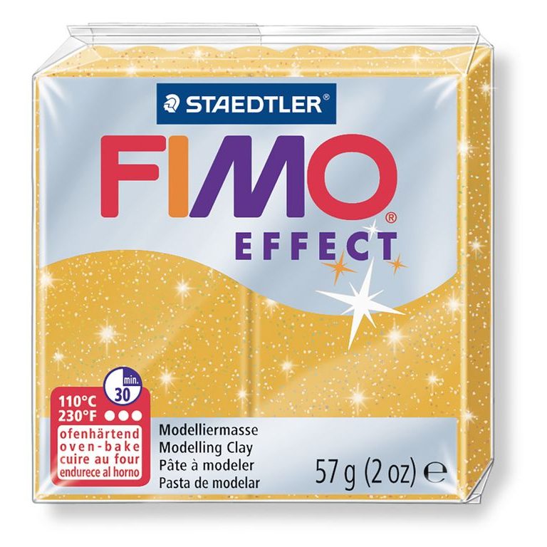 FIMO Effect 57 g (8020-112) zlatá s trblietkami