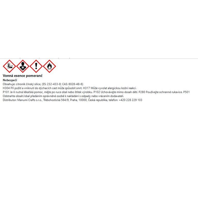 Manumi vonná esencia pomaranč 10 ml