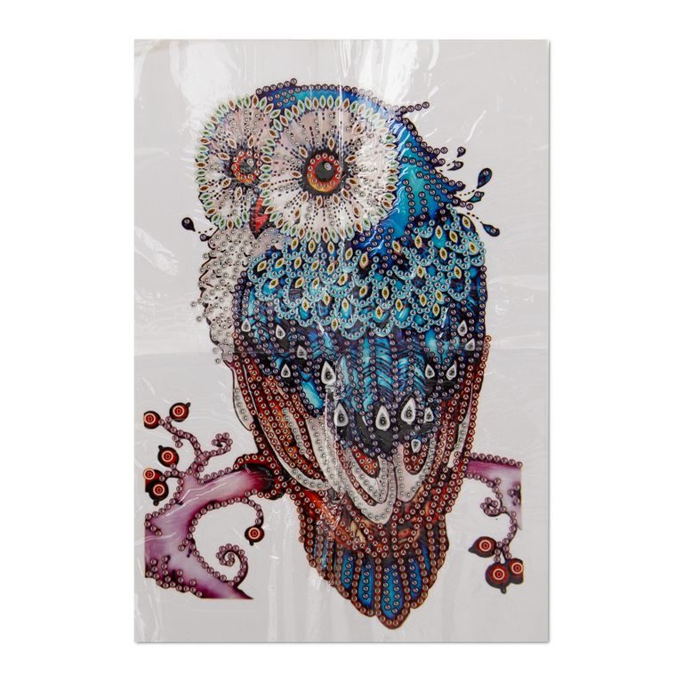 Diamond painting sticker fairytale owl 16.5x24.5cm