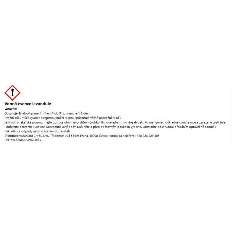 Manumi vonná esence levandule 10 ml