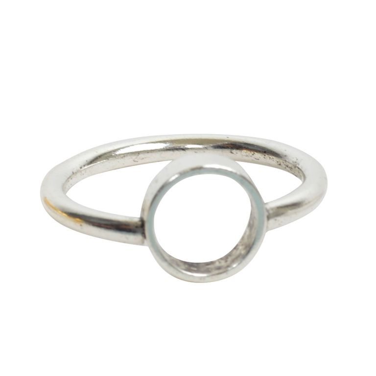 Nunn Design základ na prsten s rámečkem kruh 9,5mm postříbřený