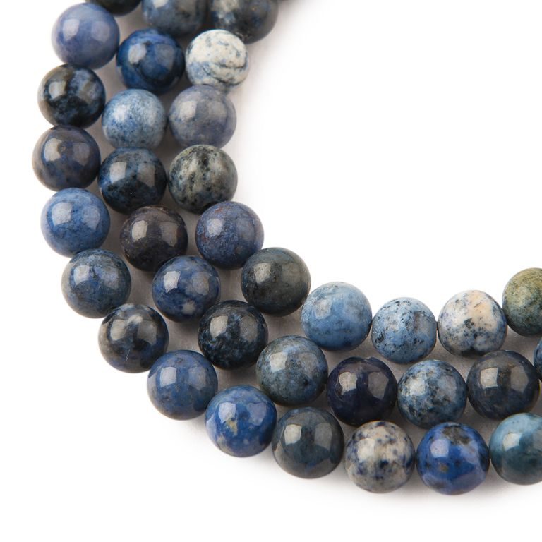 Dumortierite beads 8mm