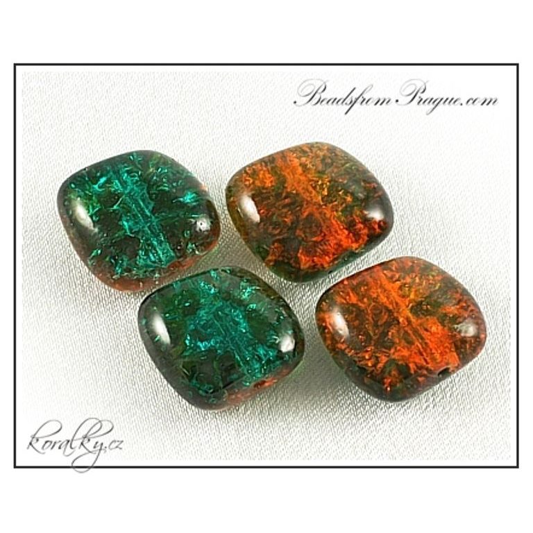 Czech glass crackle beads No.42