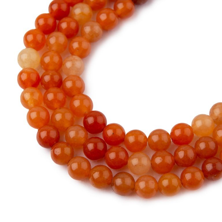 Red Aventurine beads 6mm