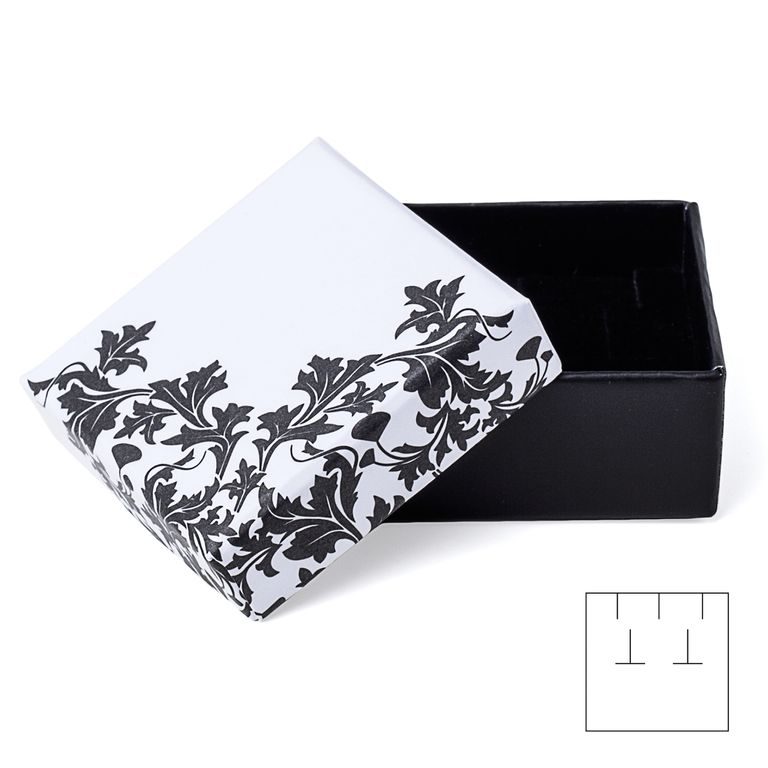 Jewellery gift box white 43x43x21mm