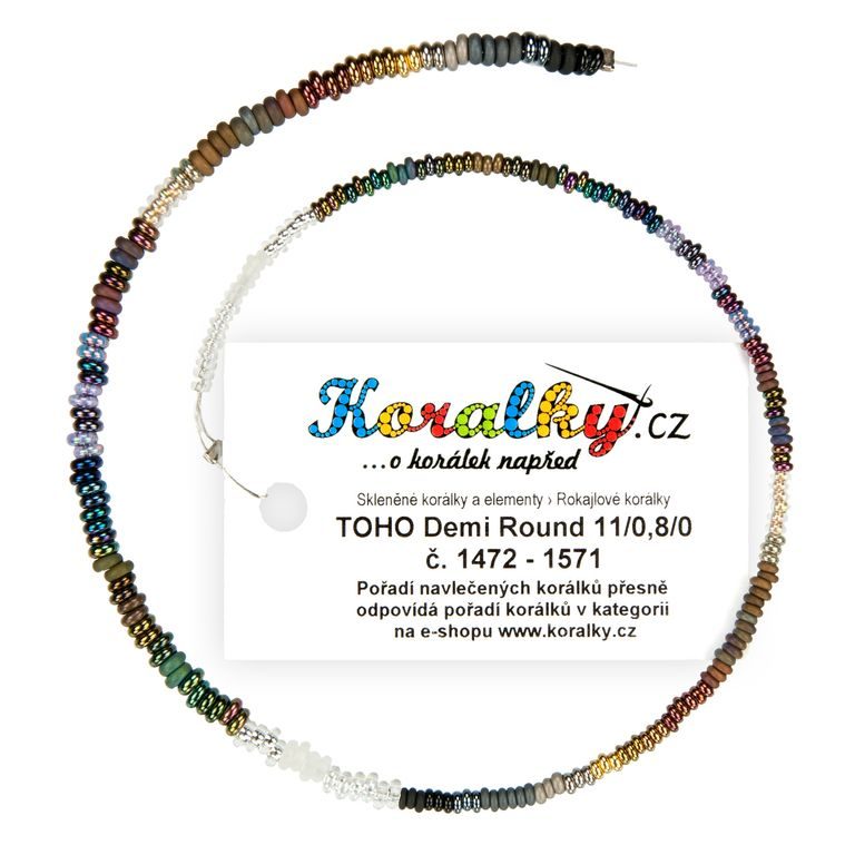 Vzorník korálků TOHO Demi Round 11/0 a 8/0