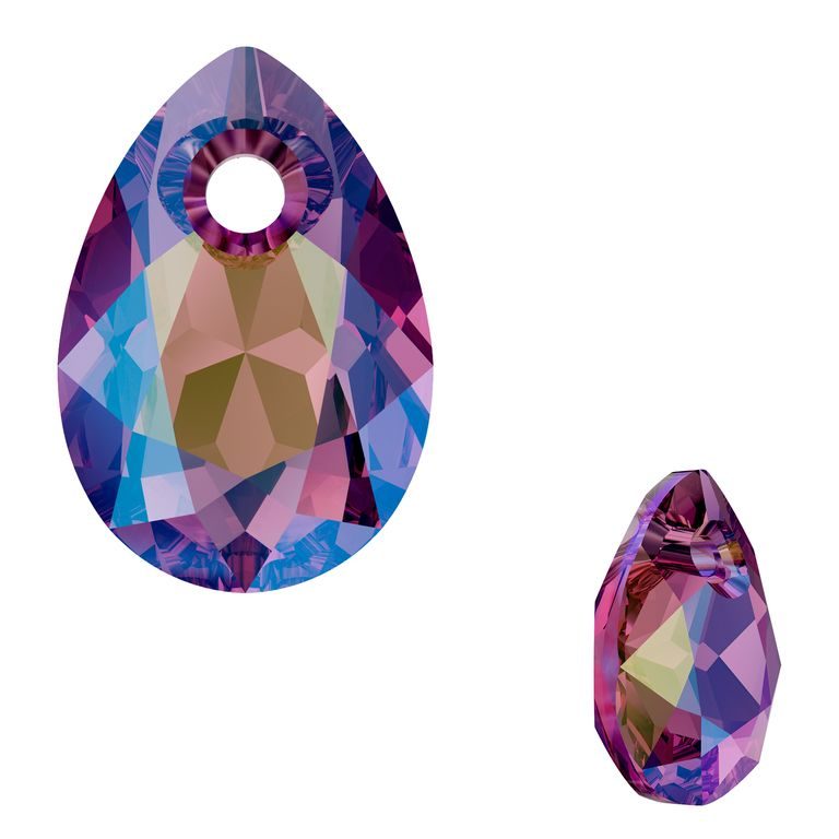 SWAROVSKI 6433 9mm Amethyst Shimmer