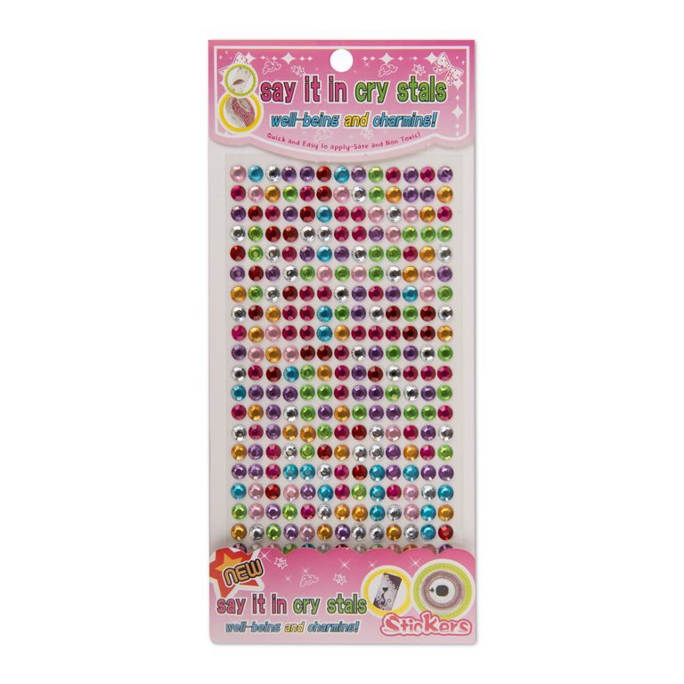 Self-adhesive stones colourful 260 pcs