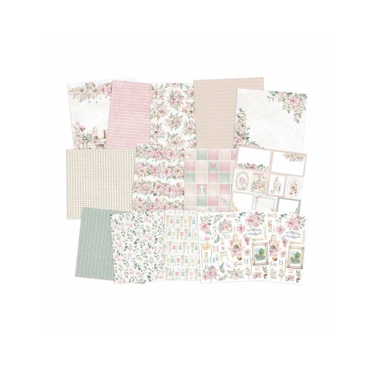 Set de coli față-verso pentru scrapbook 30x30cm 12 coli P13 Let your Creativity bloom