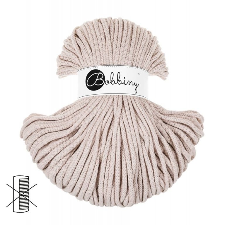 Bobbiny Macramé šňůra Premium 5mm Nude