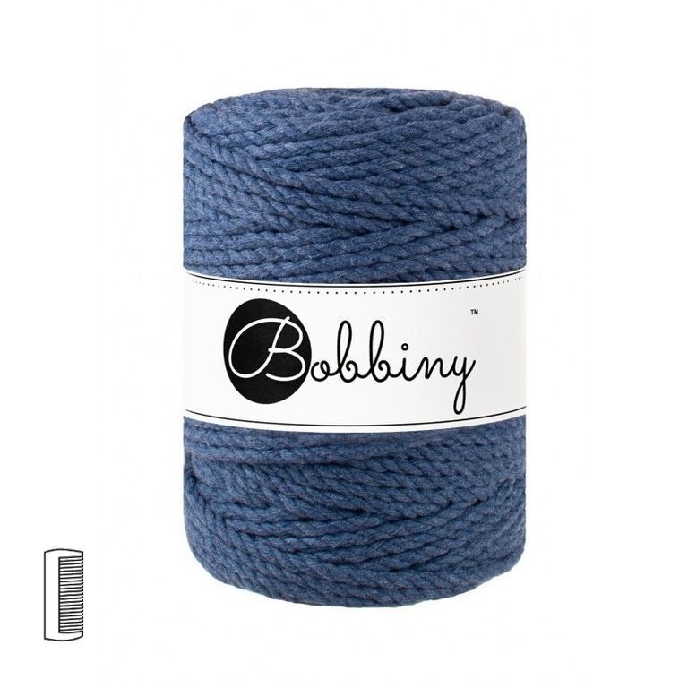 Bobbiny Macramé příze XXL 3PLY 5mm Jeans 