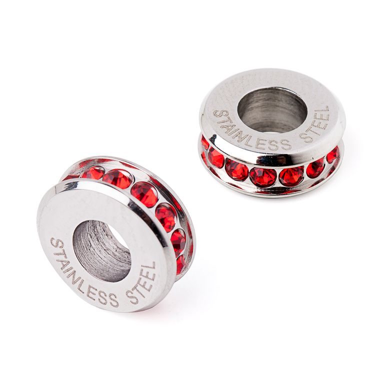 Stainless steel bead with large center hole No.61