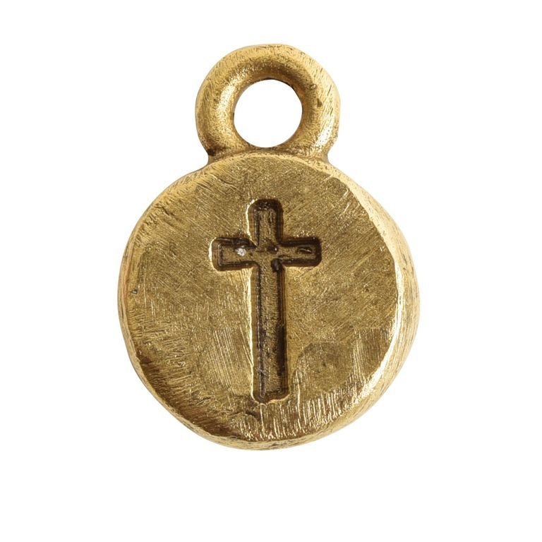 Nunn Design pendant cross 12,5x9mm gold-plated