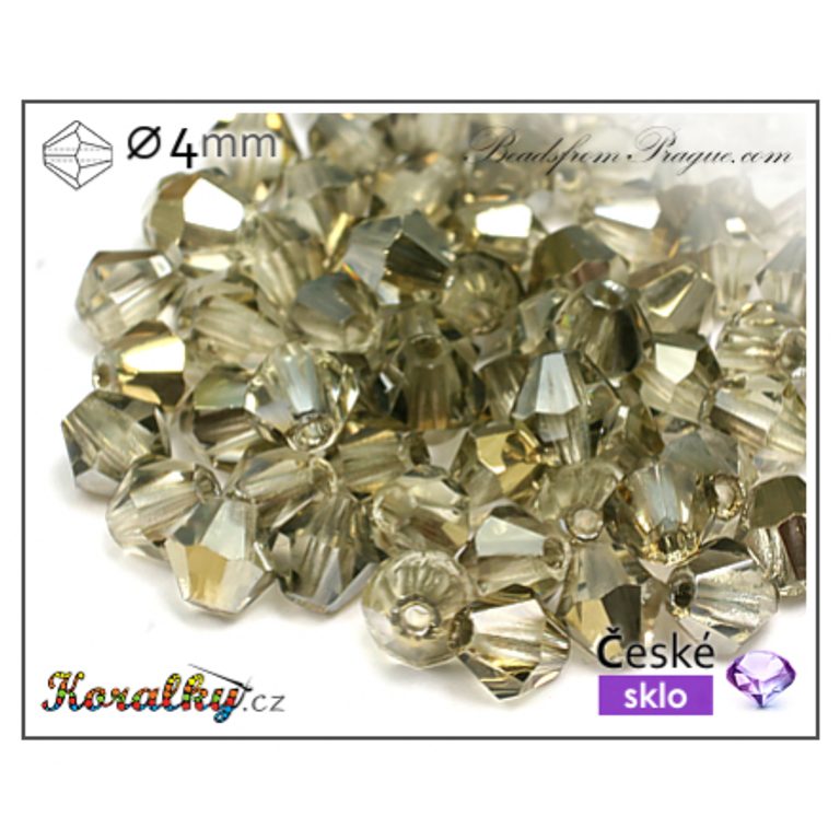 Czech crystal bicone beads 4mm No.107