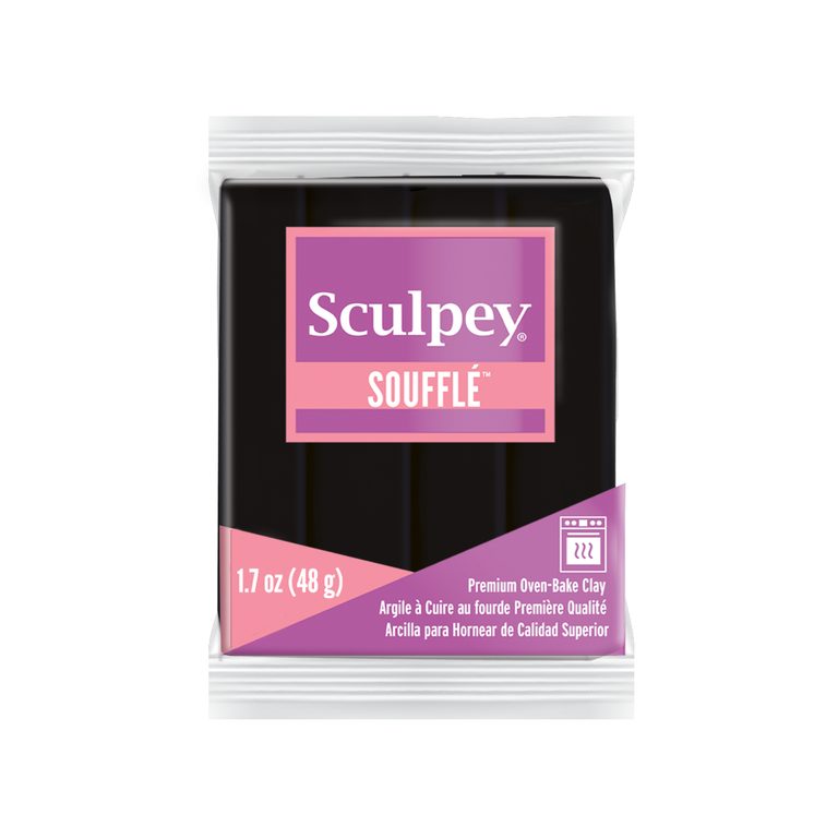 Sculpey SOUFFLÉ Poppy Seed black