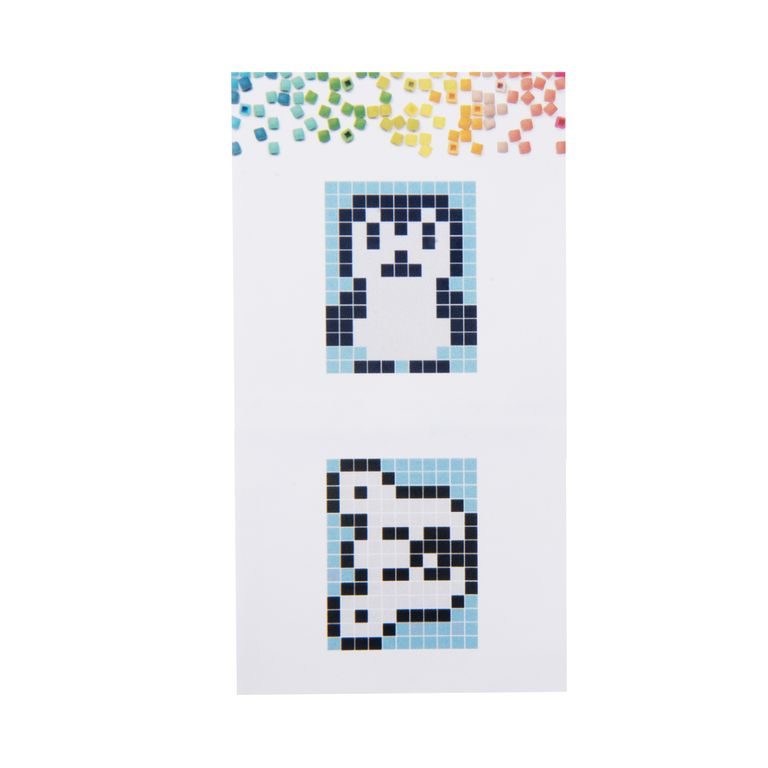 Pixel keychain penguin or polar bear