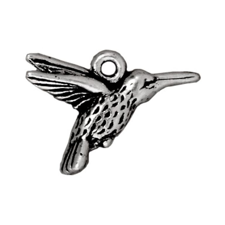 TierraCast pendant Hummingbird antique silver