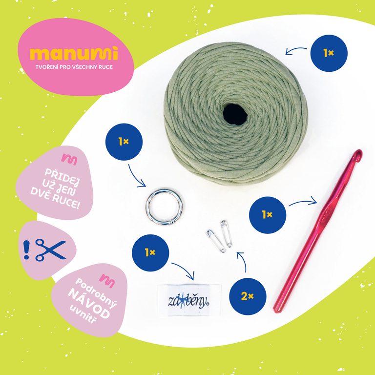 Manumi creative crochet mobile phone bag kit