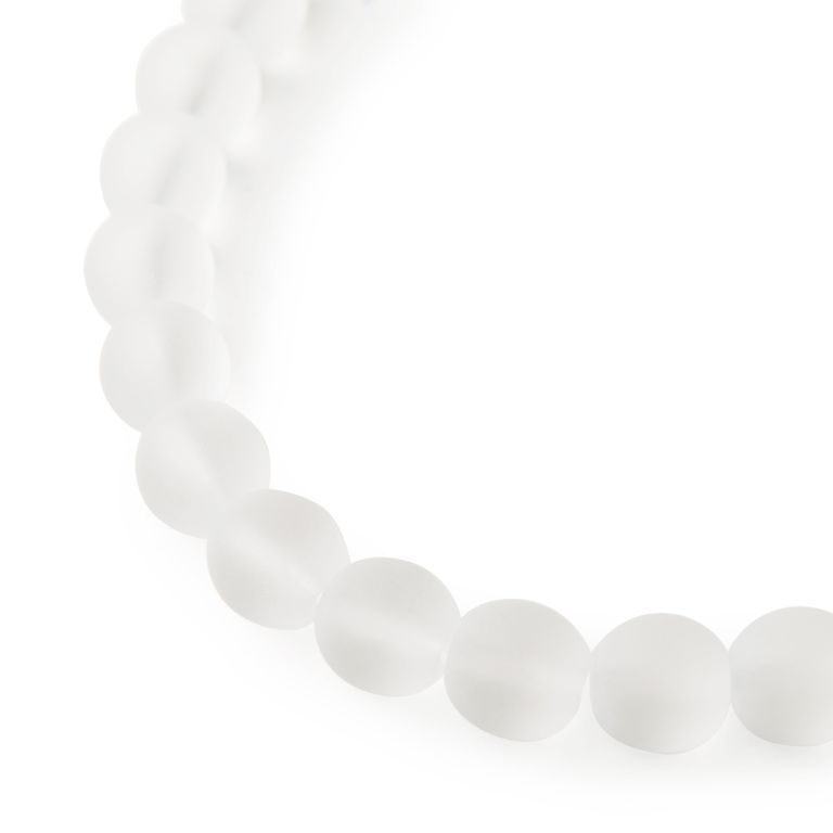 Manumi české sklenené stláčané guľôčky Crystal Matt 10mm č.90