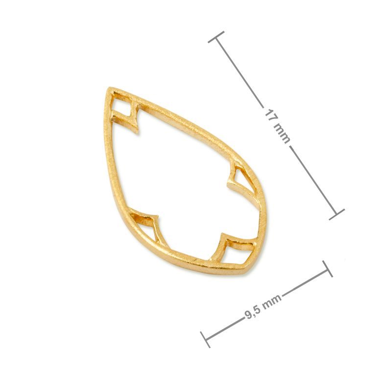 Amoracast pendant nimbus 17x9,5mm gold-plated