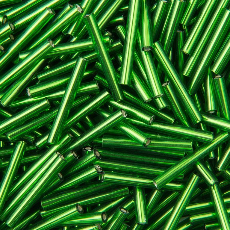 PRECIOSA glass tubes straight 20mm green