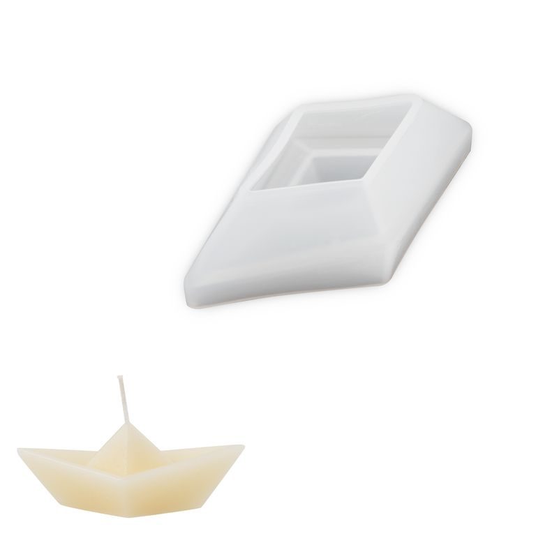 Silicone mould for a floating candle boat