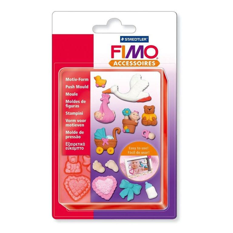 FIMO push moulds Baby
