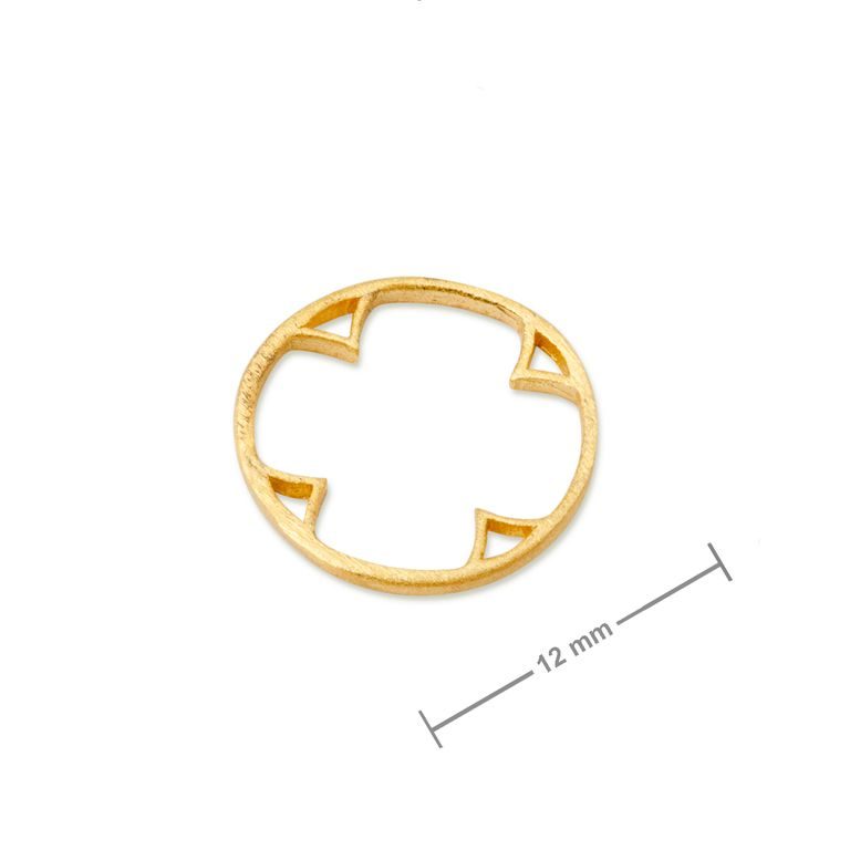 Amoracast pendant nimbus circle 12x12mm gold-plated