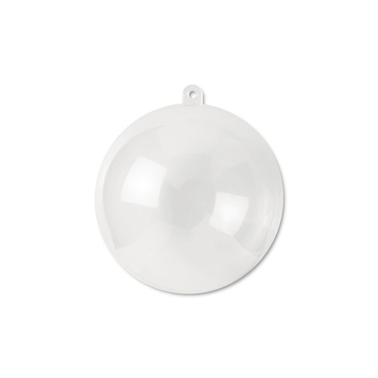 Decorative see-through ornament bauble 10cm