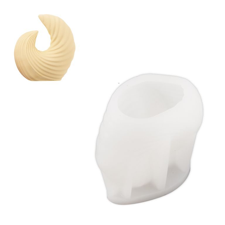 Matriță de silicon pentru turnarea pastei de modelaj val 86x55x92 mm