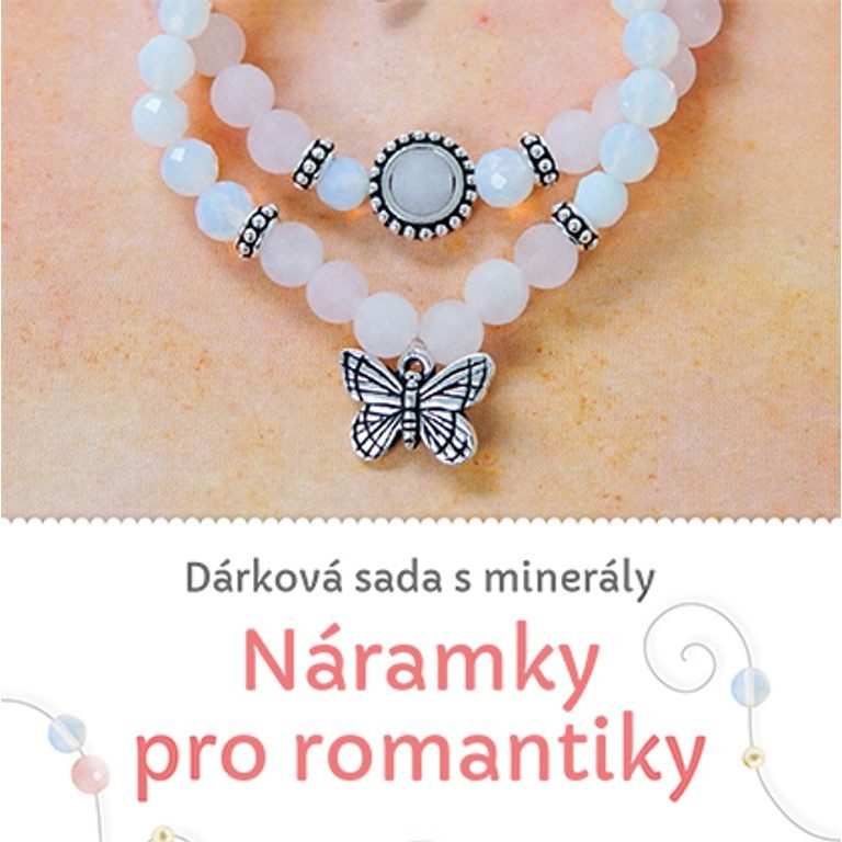 Darčeková sada s minerálmi - Náramky pre romantikov