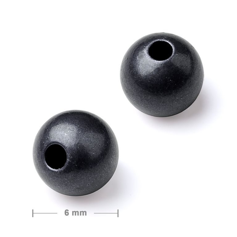 Metal spacer bead 6 mm anthracite