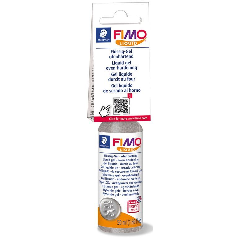 FIMO gel decorativ argintiu 50ml