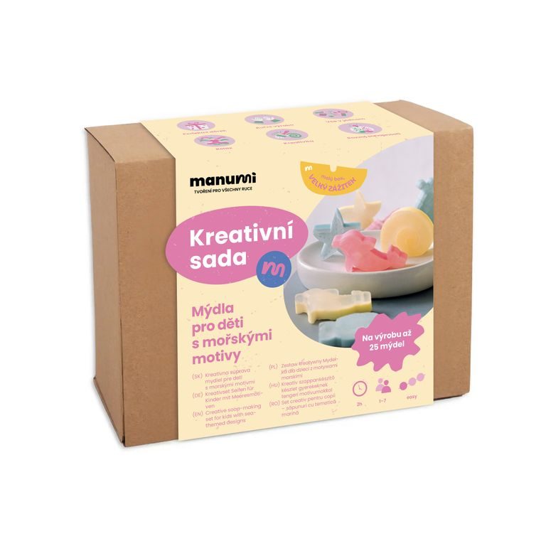 Manumi kreativní sada pro děti na výrobu mýdel s mořskými motivy