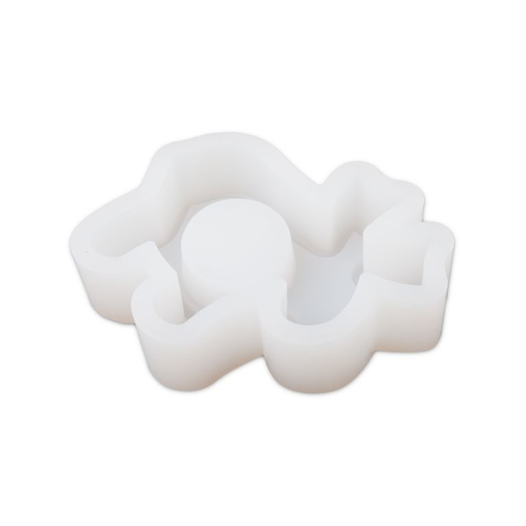 Silicone mould candle holder with a reindeer motif 125x110x30mm