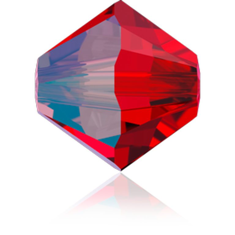 SWAROVSKI 5328 4 mm Light Siam Shimmer