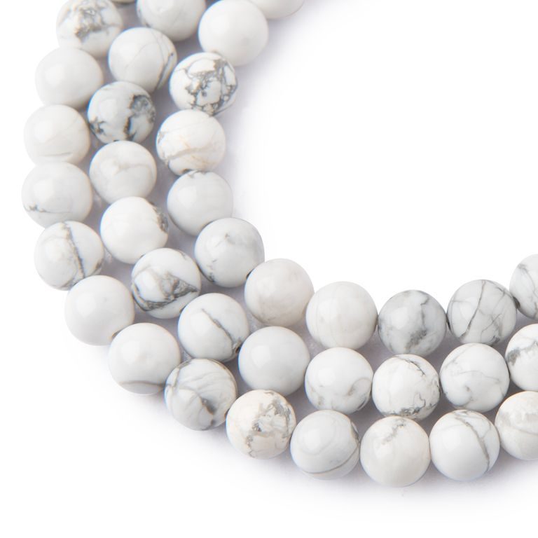 Howlite beads 8mm