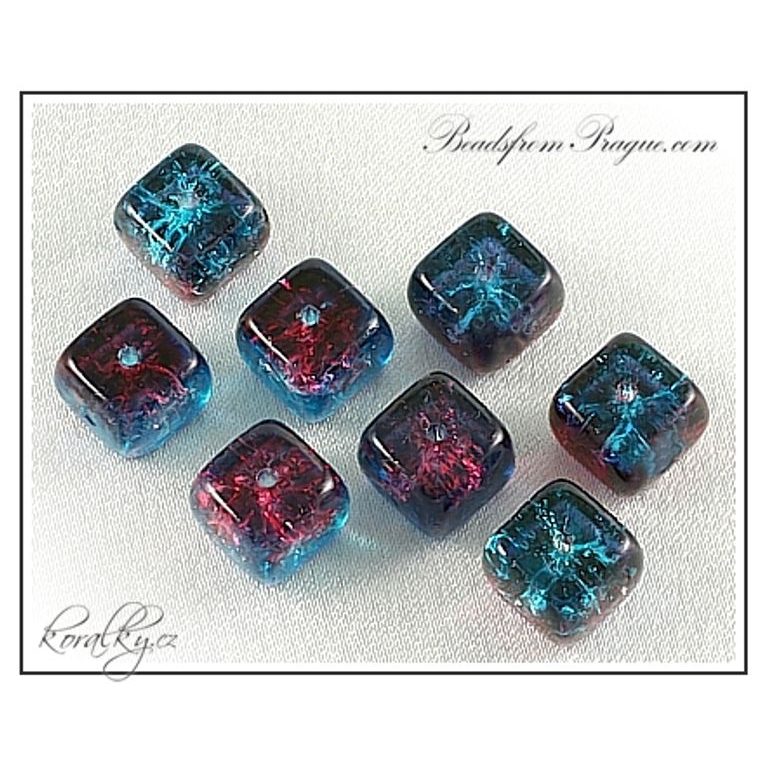 Czech glass crackle beads No.33