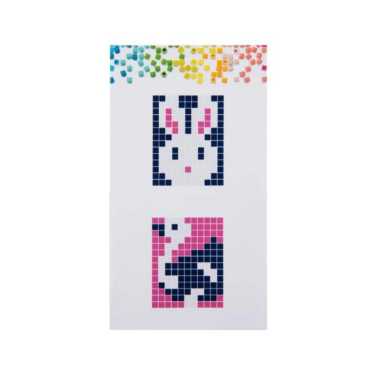 Pixel klíčenka králík nebo pštros