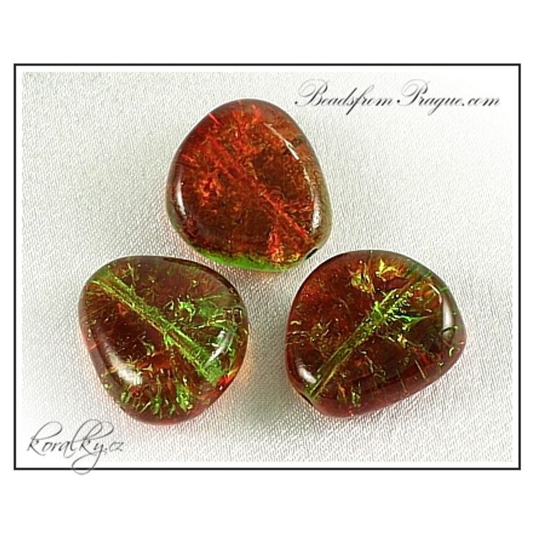 Czech glass crackle beads No.52