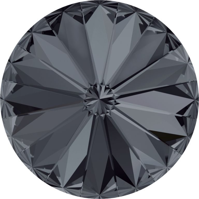 SWAROVSKI Rivoli 1122 18 mm Crystal Silver Night F