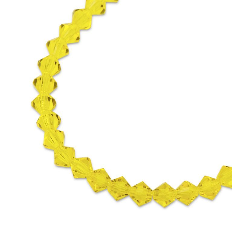 Preciosa MC perle Rondelle 4 mm Citrine