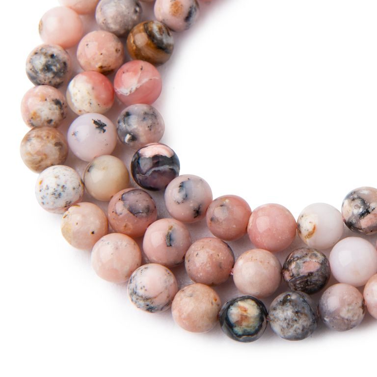 Pink Opal beads 8mm