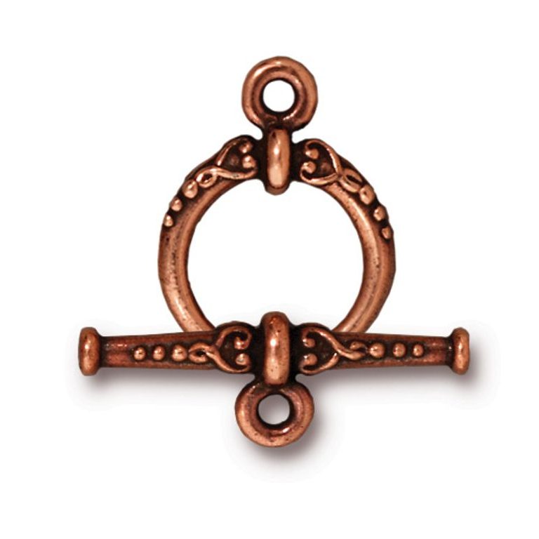 TierraCast toggle clasp Heirloom antique copper