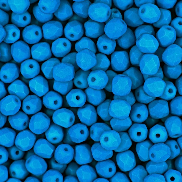 Mărgele șlefuite 4mm Neon Blue