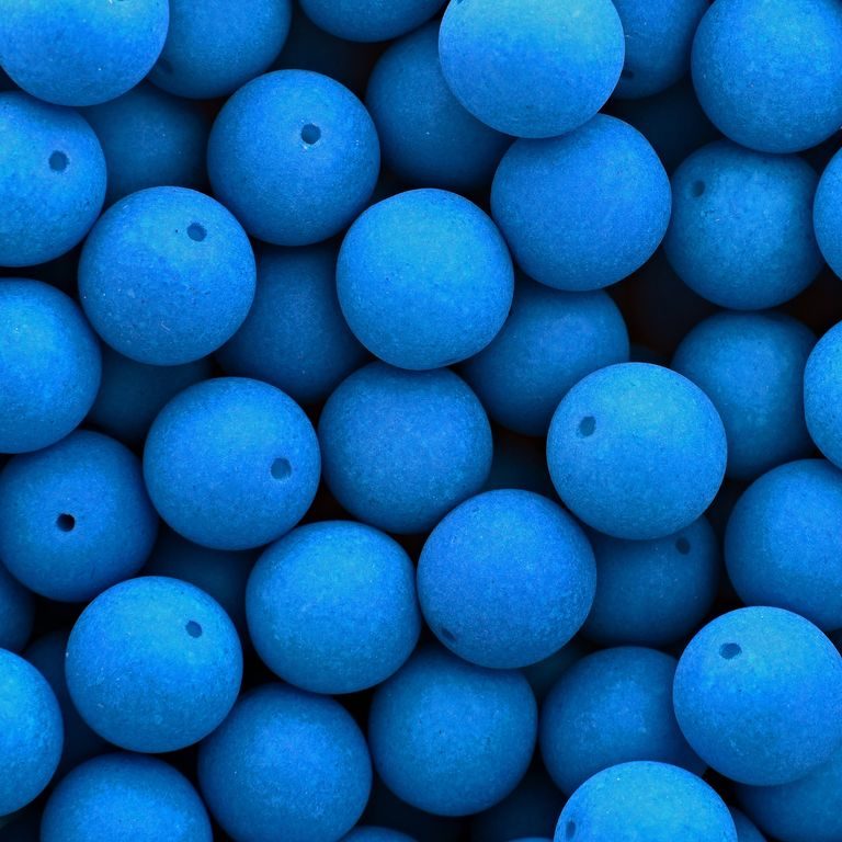 Pressed beads Estrela NEON 8mm blue