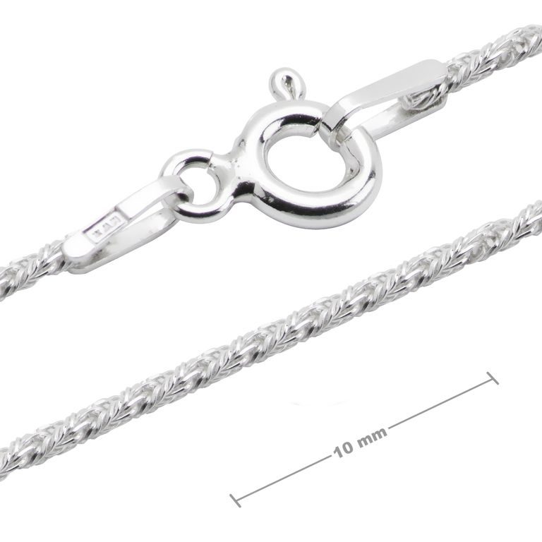 Sterling silver 925 chain with clasp 50cm No.591